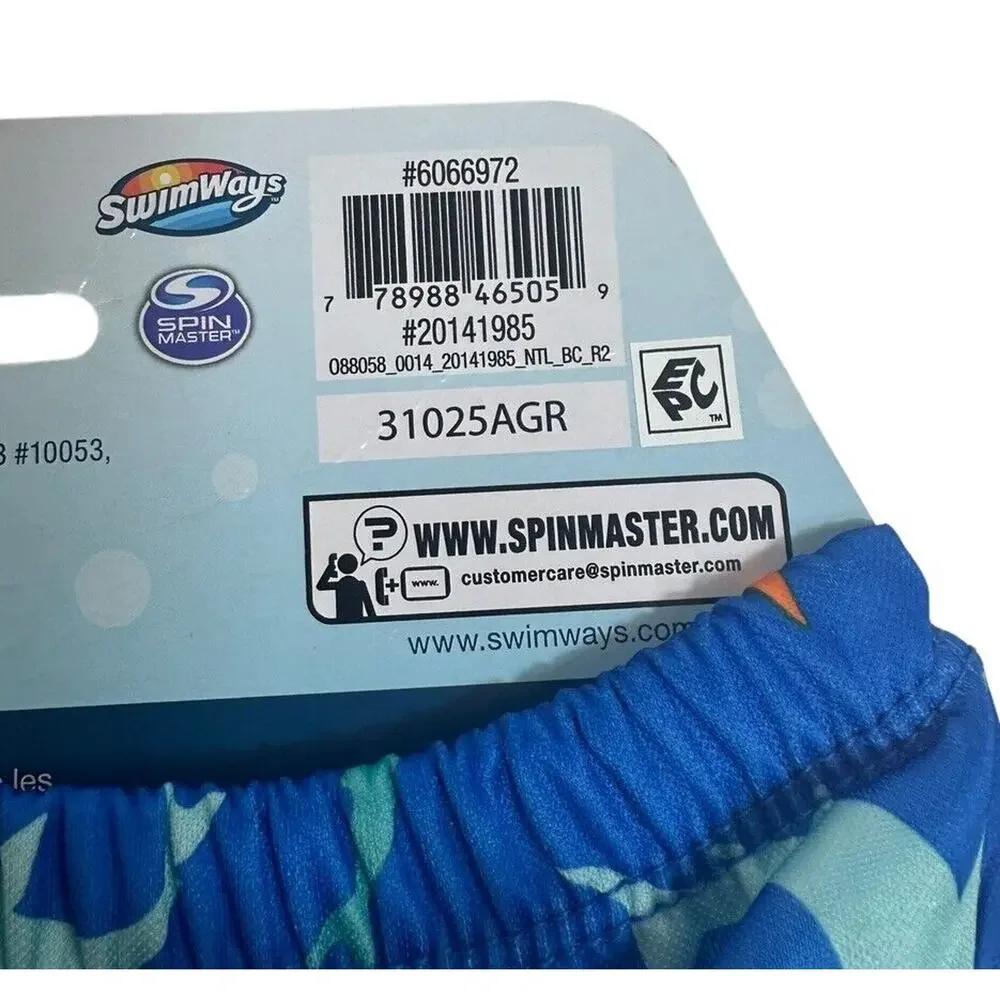 NEW SwimWays Reusable Shark Swim Diaper 50+ UPF Small 6M 13-18 lbs Boys